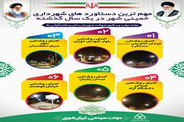  مهمترین دستاوردهای شهرداری خمینی شهر در یک سال گذشته